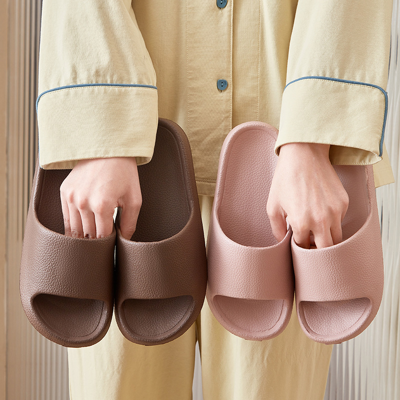 Men Flip Flops Sandals With Soft Sole Nonslip Outdoor Slippers Simple Solid Color Shower Shoes For 7