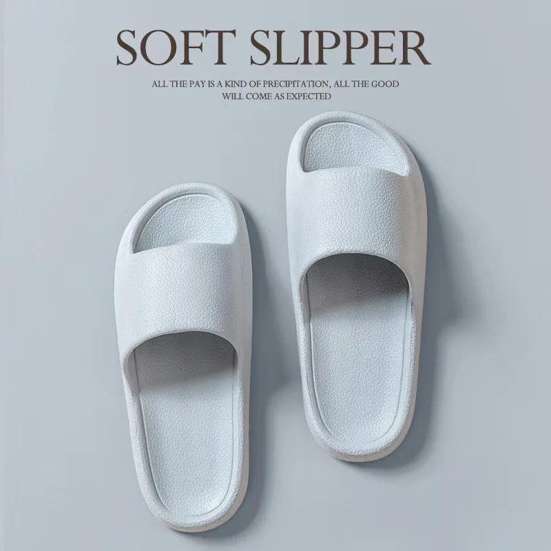 Men Flip Flops Sandals With Soft Sole Nonslip Outdoor Slippers Simple Solid Color Shower Shoes For 1