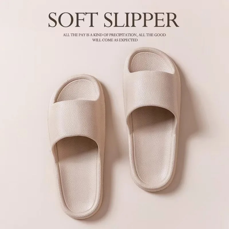 Men Flip Flops Sandals With Soft Sole Nonslip Outdoor Slippers Simple Solid Color Shower Shoes For 5