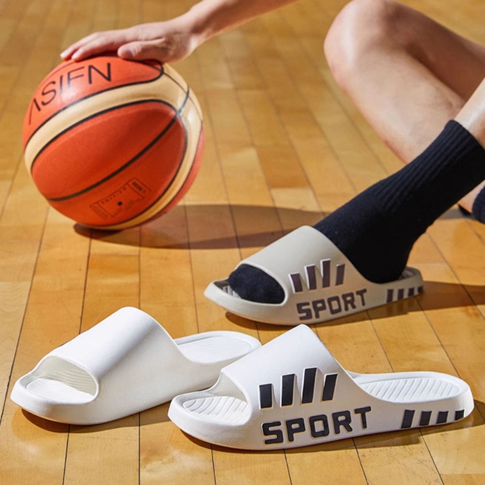 Summer NonSlip Men Shower Slipper Thick Sole Male Slides Summer Fashion Slippers For Men Indoor Out 3