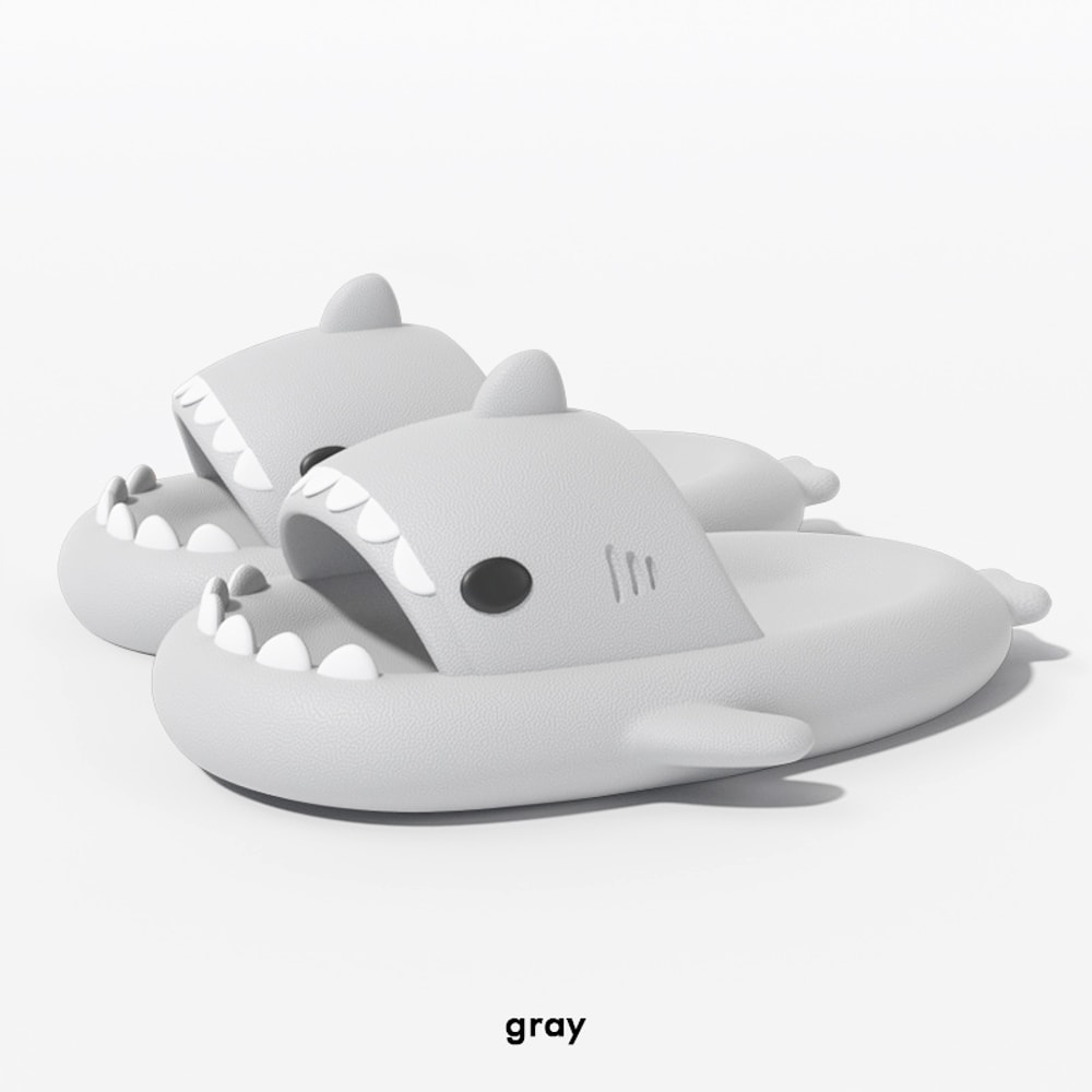 Women Summer Cute Shark Slippers Nonslip EVA Flip Flops Outdoor Slides For Men Girls Boys Beach Sho 8