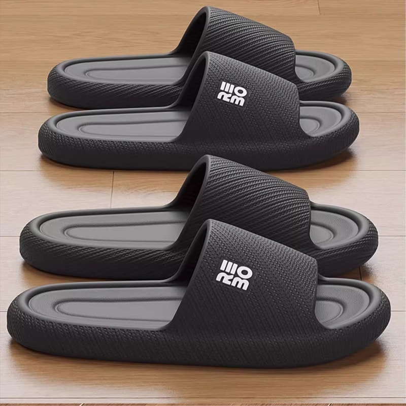 Summer Fashion Slippers For Men Cloud Slippers Home Flat Sandals Massage Flip Flops Indoor Bathroom