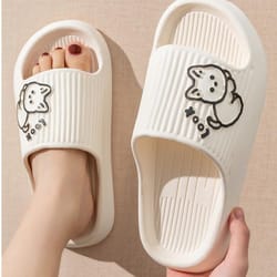 non-slip women's slippers, thick-soled sandal slippers, bathroom bathing, summer outer wear