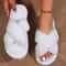 Sexy EVA Light Flip Flops Popular Cross Furry Slippers Female Fluffy Slides Autumn Winter Outdoor F 10