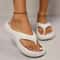 Summer Clip Toe Platform Thick Eva Flip Flops For Women Comfortable NonSlip Beach Sandals Soft Sole 3