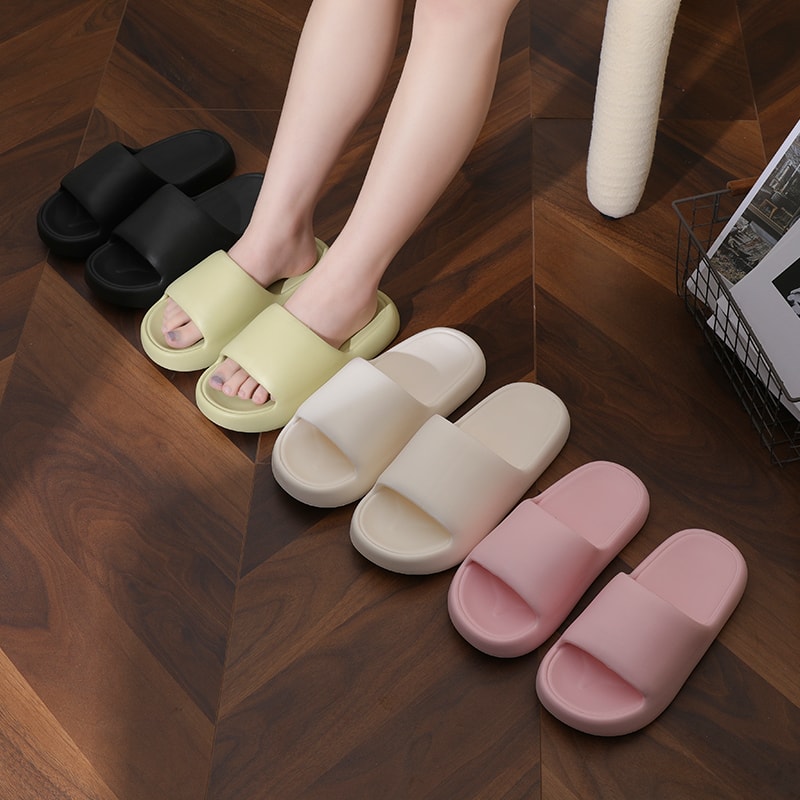 Women Lightweight Platform Slippers, Non-Slip Beach Flip Flops, Comfortable Indoor Slides, Super Soft Shower Shoes