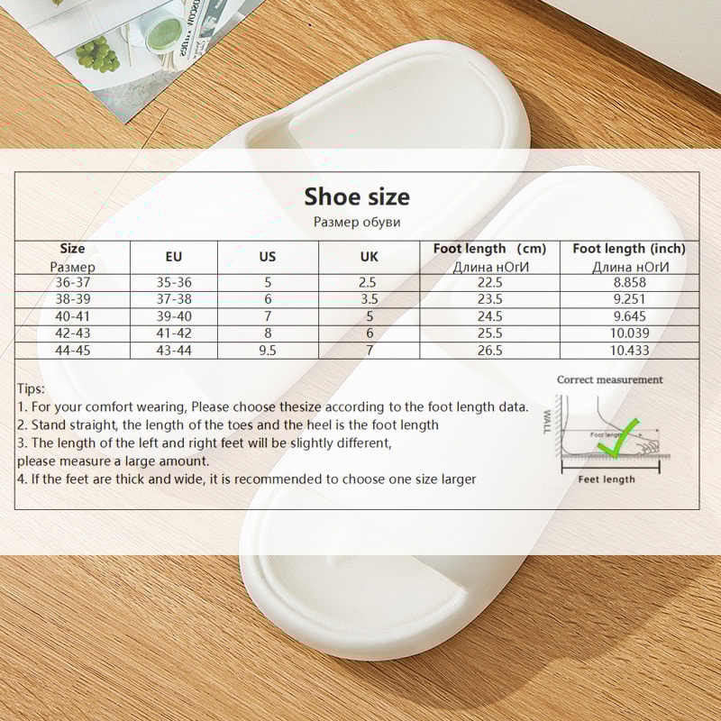 Women Lightweight Platform Slippers, Non-Slip Beach Flip Flops, Comfortable Indoor Slides, Super Soft Shower Shoes