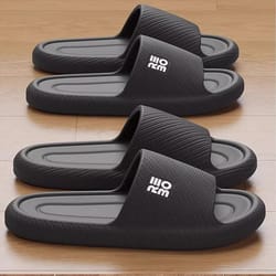 men summer fashion slippers, comfortable home flat sandals, flip flops bathroom slides, indoor footwear for couples