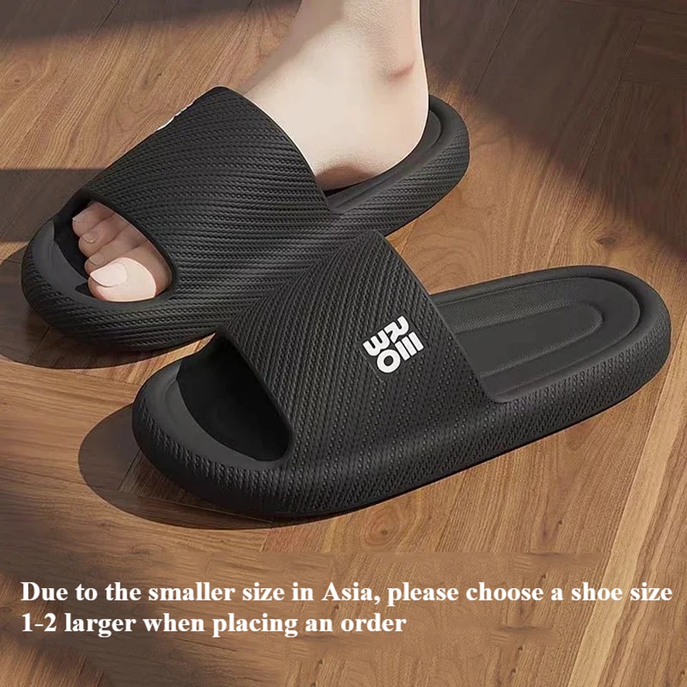 Men Summer Fashion Slippers Comfortable Home Flat Sandals Flip Flops Bathroom Slides Indoor Footwea 2