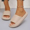 Women's Thick Bottom Cloud Slippers, Soft EVA Indoor Slides, Non-Slip Platform Sandals, Summer Flip Flops for Couples