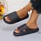 Women's Thick Bottom Cloud Slippers, Soft EVA Indoor Slides, Non-Slip Platform Sandals, Summer Flip Flops for Couples