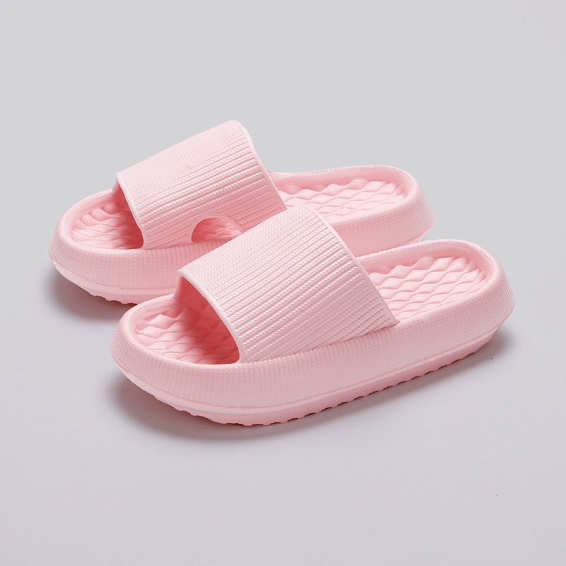 Women's Thick Bottom Cloud Slippers, Soft EVA Indoor Slides, Non-Slip Platform Sandals, Summer Flip Flops for Couples