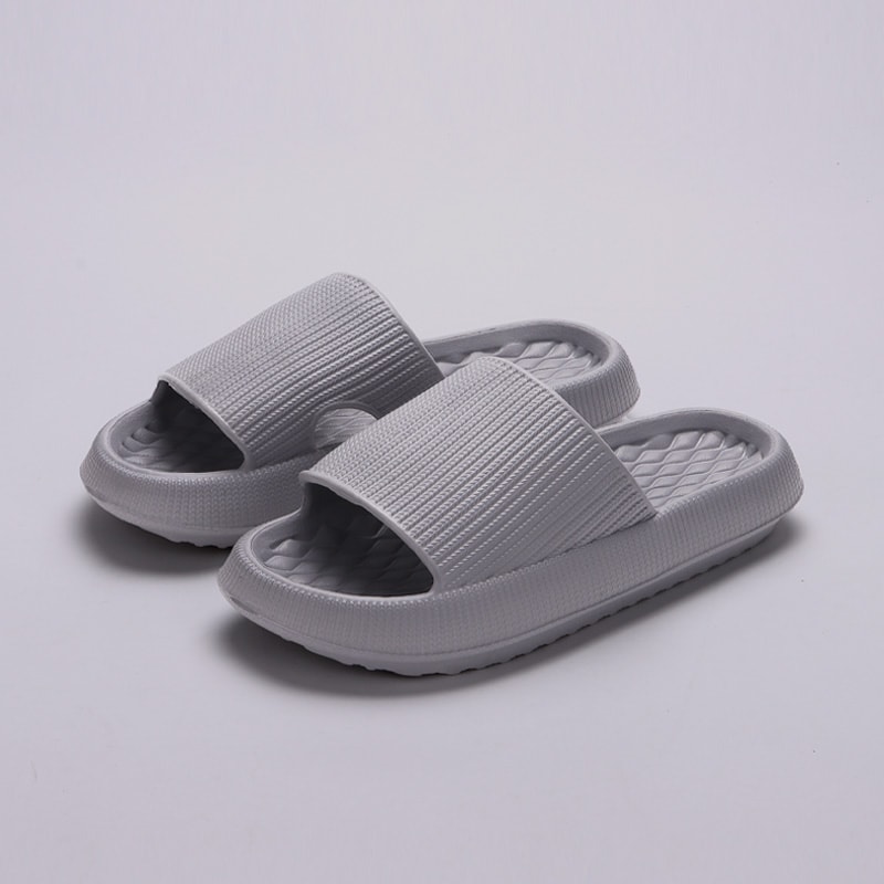 Women's Thick Bottom Cloud Slippers, Soft EVA Indoor Slides, Non-Slip Platform Sandals, Summer Flip Flops for Couples