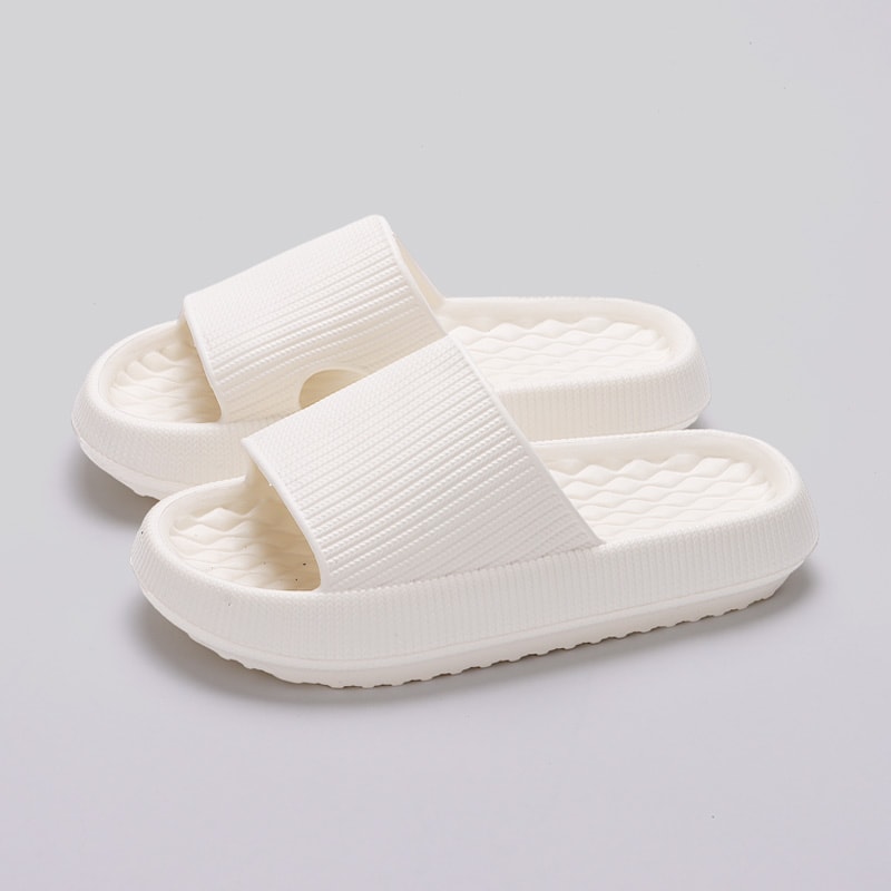 Women's Thick Bottom Cloud Slippers, Soft EVA Indoor Slides, Non-Slip Platform Sandals, Summer Flip Flops for Couples