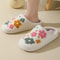 Women New Winter Slippers Soft Seagulls Flat Sandals Christmas Flip Flops Girls Fashion Flowers Cou