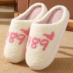 women new winter slippers, soft seagulls flat sandals, christmas flip flops, girls fashion flowers, couples home slides