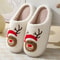 Women New Winter Slippers Soft Seagulls Flat Sandals Christmas Flip Flops Girls Fashion Flowers Cou