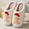 Women New Winter Slippers Soft Seagulls Flat Sandals Christmas Flip Flops Girls Fashion Flowers Cou