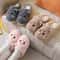 Furry Funny Flat Flip Flop Winter Warm Slipper Women House Lazy Female Thermal Home Shoe 5