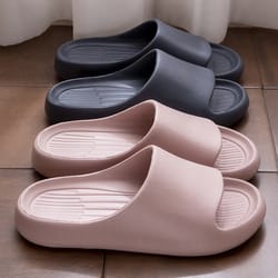 anti-slip bathroom slippers, lightweight soft sandals for kids, women & men, multi-use indoor family daily wear