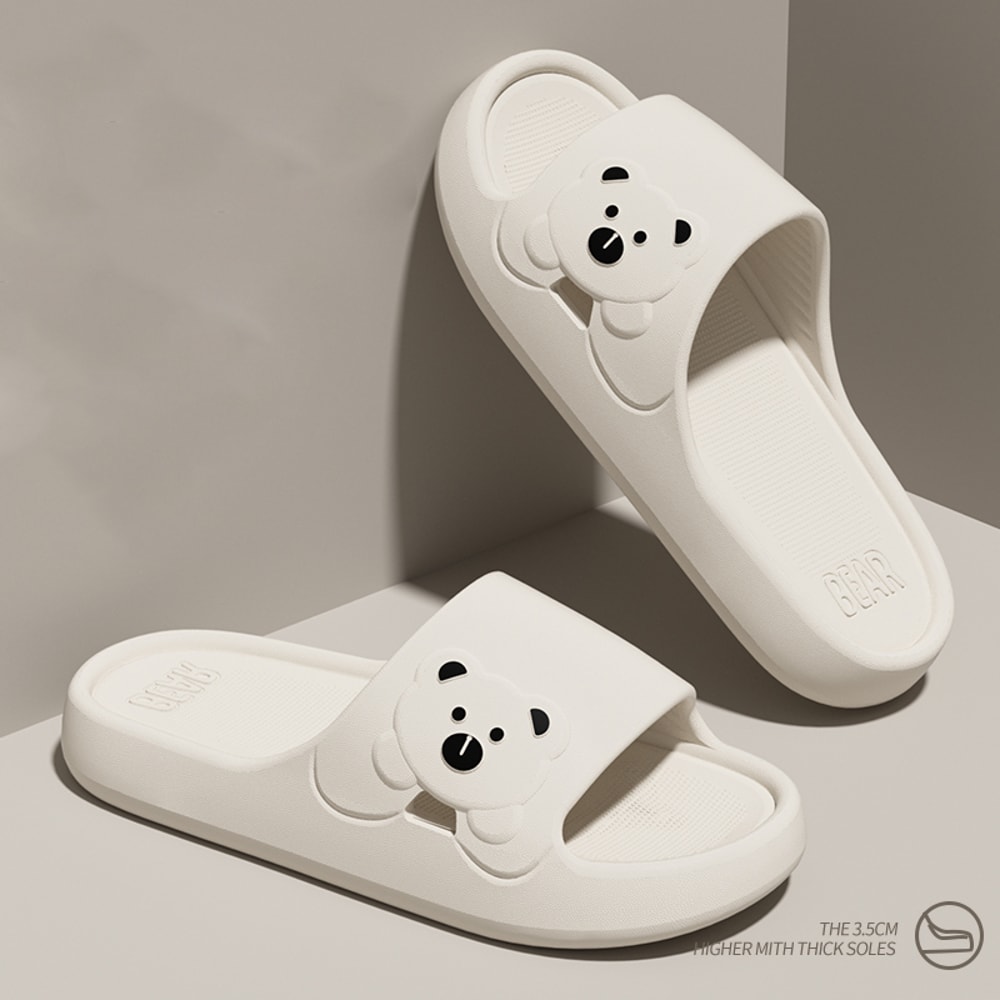 Cute Cartoon Bear Indoor Slippers For Women Lightweight Soft Eva Slides NonSlip Comfort Slippers Fo 1