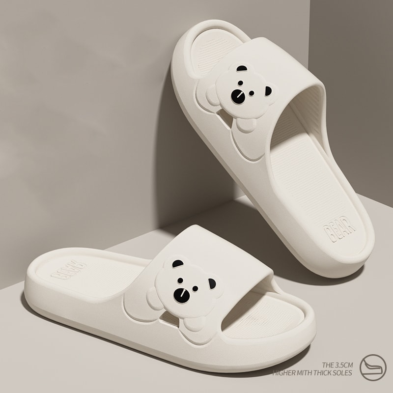 Cute Cartoon Bear Indoor Slippers For Women Lightweight Soft Eva Slides NonSlip Comfort Slippers Fo 1