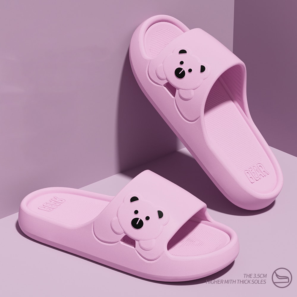 Cute Cartoon Bear Indoor Slippers For Women Lightweight Soft Eva Slides NonSlip Comfort Slippers Fo 2