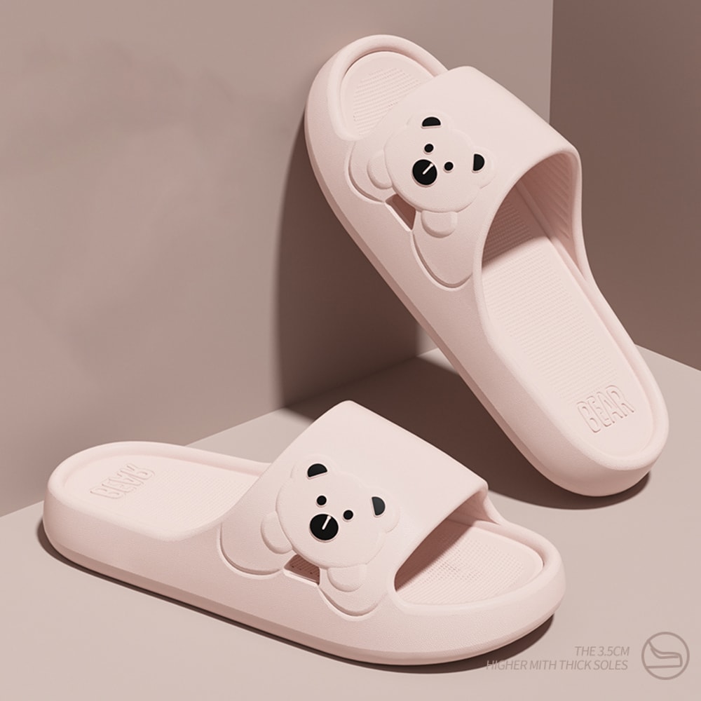 Cute Cartoon Bear Indoor Slippers For Women Lightweight Soft Eva Slides NonSlip Comfort Slippers Fo 3