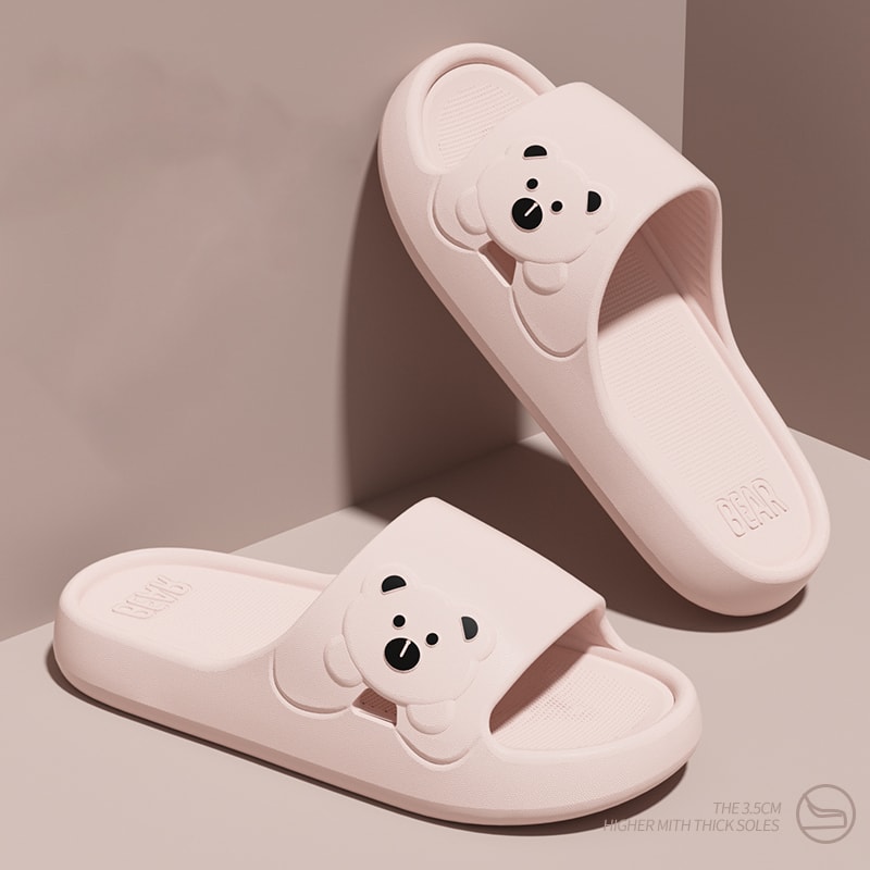 Cute Cartoon Bear Indoor Slippers For Women Lightweight Soft Eva Slides NonSlip Comfort Slippers Fo 3
