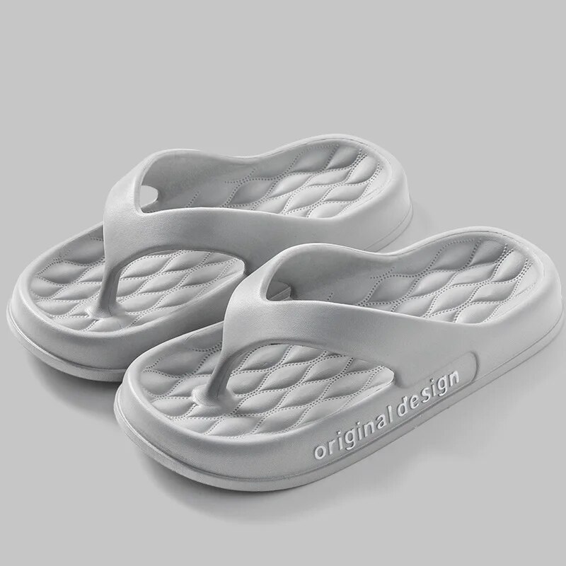 Women's Non-slip Platform Slippers, Solid Color Indoor Flip Flops, Stylish Women's Footwear for Relaxation