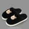 Cute Bear Cotton Slippers For Women Nonslip Slides Plush Warm Winter Indoor Sandals Home Flip Flops 2