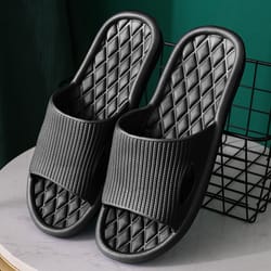summer indoor skid proof soft home slippers, couple bathroom slippers sandals, men women flip flops flat shoes