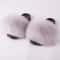 Luxury Fox Fur Slides For Women Designer Sandals Summer Furry Slippers Flip Flops Shoes Plus Size S