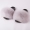 Luxury Fox Fur Slides For Women Designer Sandals Summer Furry Slippers Flip Flops Shoes Plus Size S