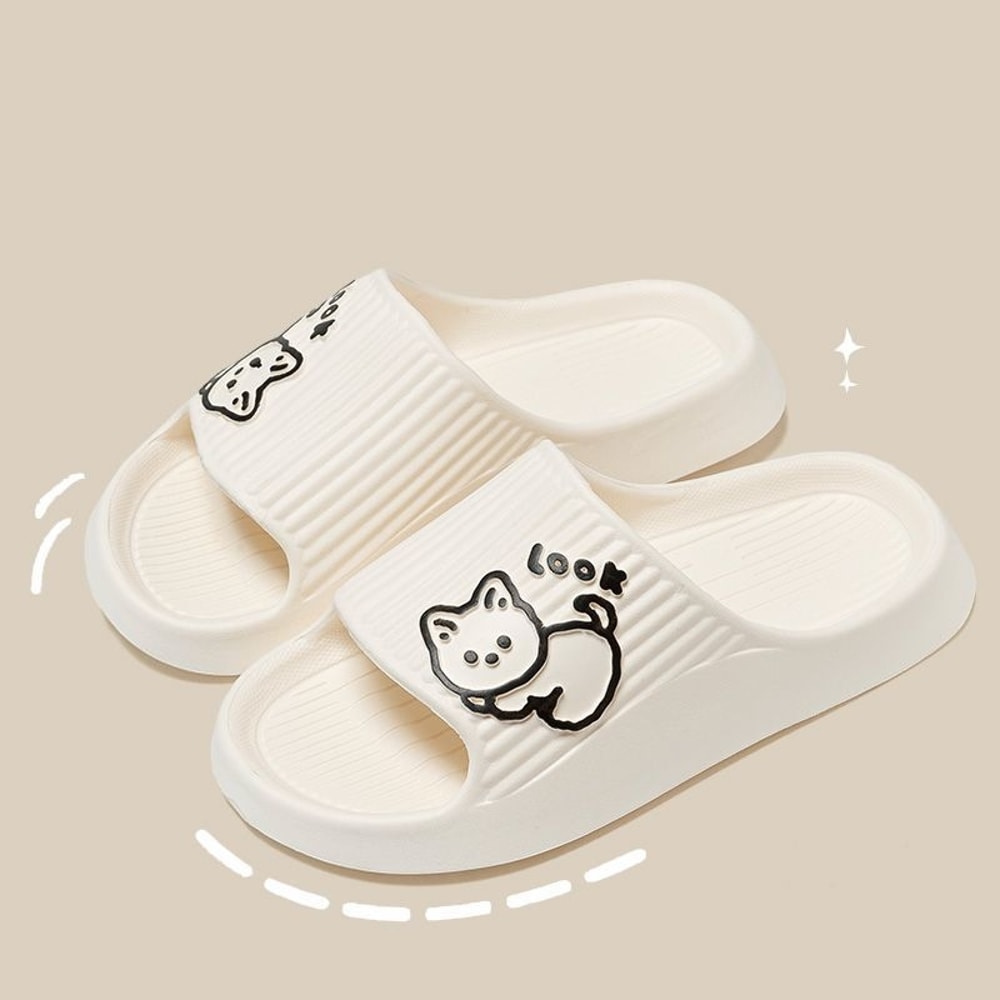 Summer Women Slippers NonSlip Platform Flip Flops Cat Cartoon Slides Beach Sandals For Ladies 5