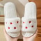 Winter Women Heart Slippers For Home Furry Sandals Indoor Soft House Slides For Men And Couples 5