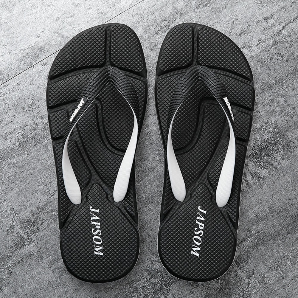 NonSlip Flat Bathroom Slippers For Men Summer Hot Selling Blue FlipFlops Plus Comfort Massage Mens 2