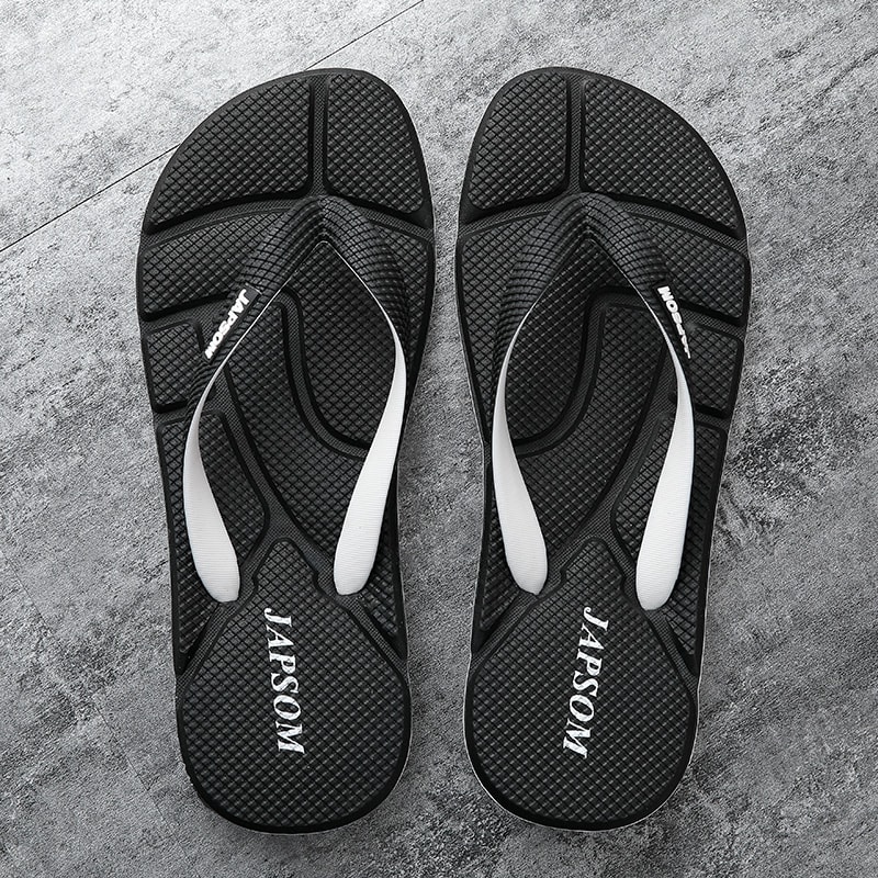 NonSlip Flat Bathroom Slippers For Men Summer Hot Selling Blue FlipFlops Plus Comfort Massage Mens 2