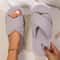 Women Cross Band Slippers Spring Autumn Outdoor Sliders Open Toe Slipper EVA Light Strap Flip Flops 2
