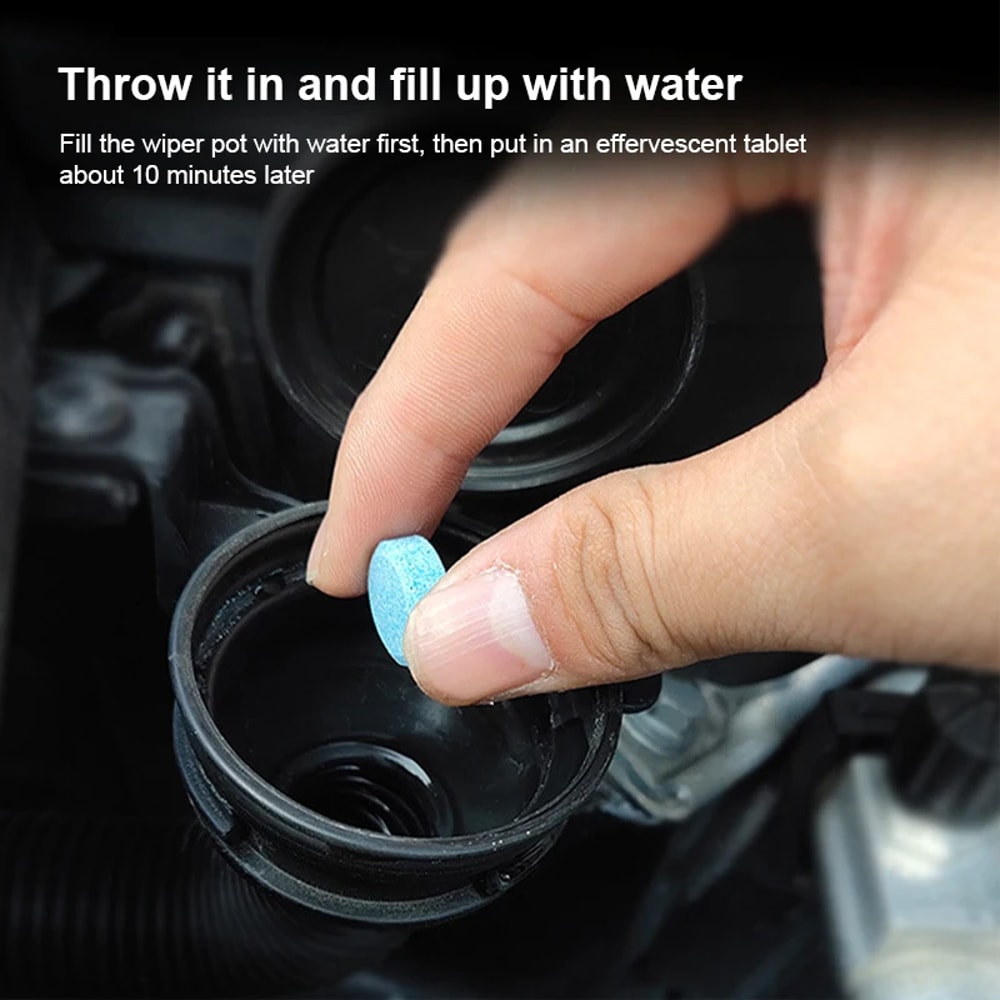 Solid Cleaner Car Windscreen Auto Wiper Glass Cleaner Effervescent Tablet Cleaning Tablets 3