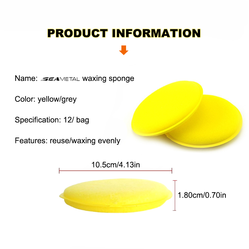 High Density Foam Sponge Wax Applicator Car Detailing Cleaning Pads Polishing Wash Accessories Perf 4
