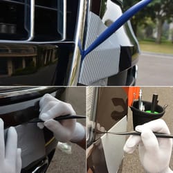 car stickers wrap vinyl tools, car micro squeegee curves slot tint tool set, auto wrapping film installing scraper