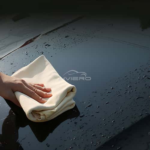 Genuine Leather Chamois , Free Shape Cleaning Cloth for Car, Auto, Home Care, Motorcycle, Natural Drying