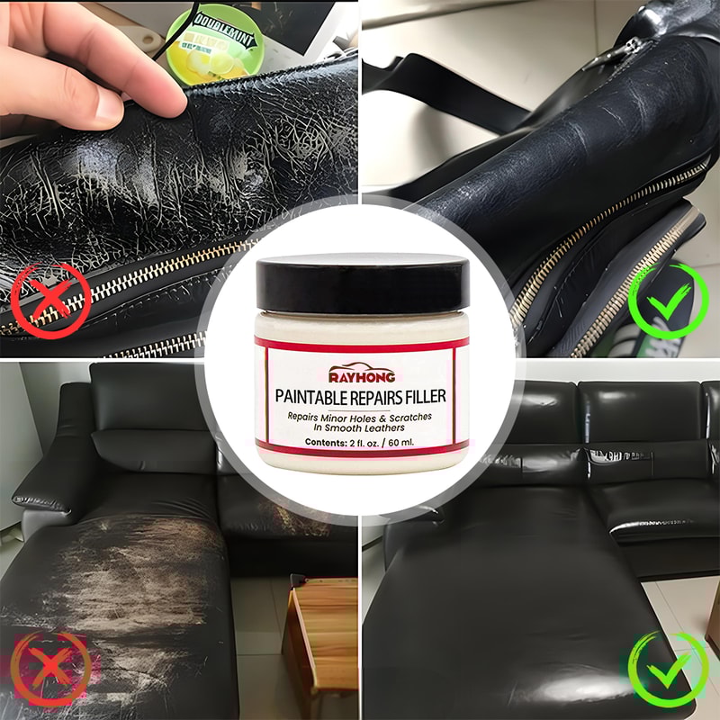 Leather Repair Cream Filling Paste Auto Leather Car Repair Fix Cracks Scratches 4