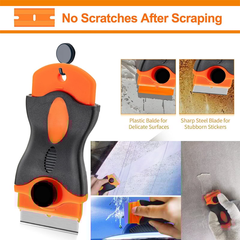 MultiPurpose Paint Scraper Mini Razor Blade Scraper Cleaning Tool For Scraping Stickers 2