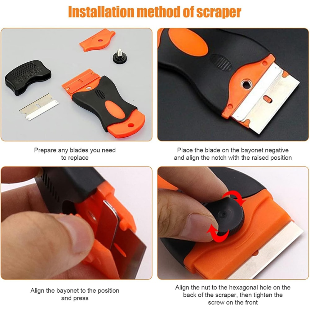 MultiPurpose Paint Scraper Mini Razor Blade Scraper Cleaning Tool For Scraping Stickers 3