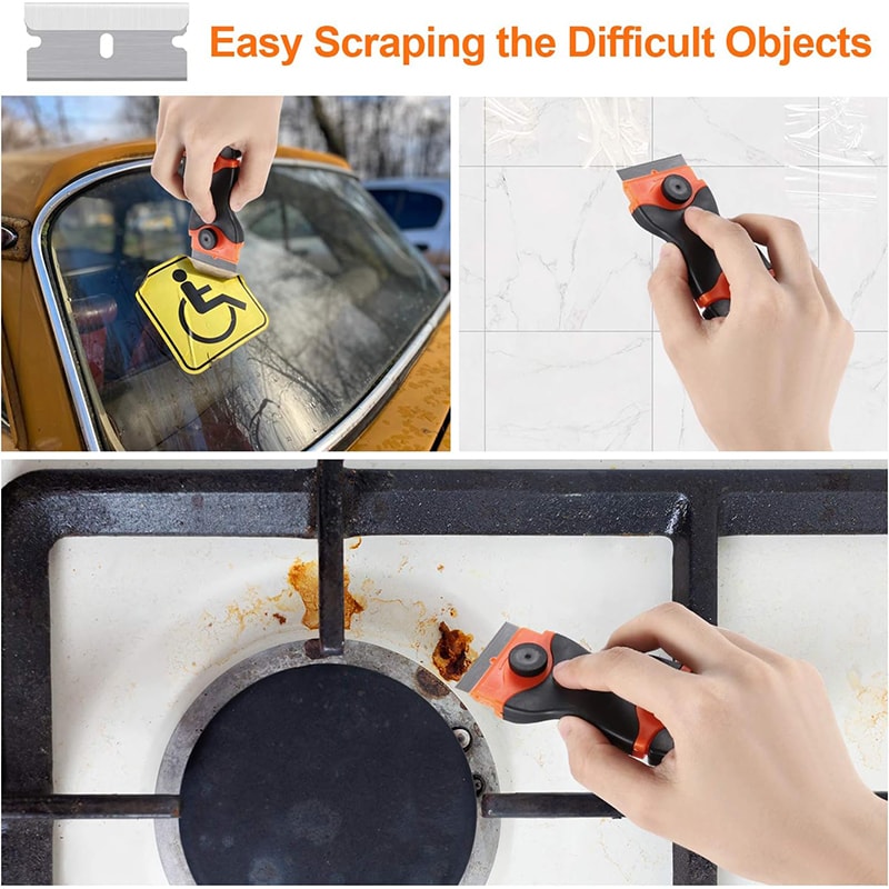 MultiPurpose Paint Scraper Mini Razor Blade Scraper Cleaning Tool For Scraping Stickers 5