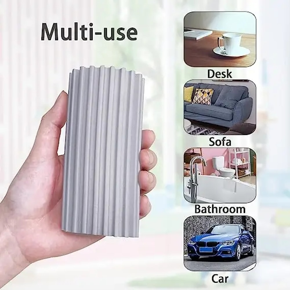 Reusable Dusters for Cleaning Blinds, Car Magical Dust Cleaning Sponge, Baseboard Cleaner Duster Sponge Tool