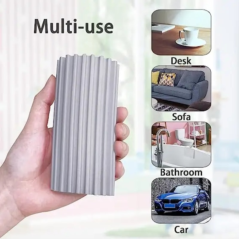Reusable Dusters for Cleaning Blinds, Car Magical Dust Cleaning Sponge, Baseboard Cleaner Duster Sponge Tool