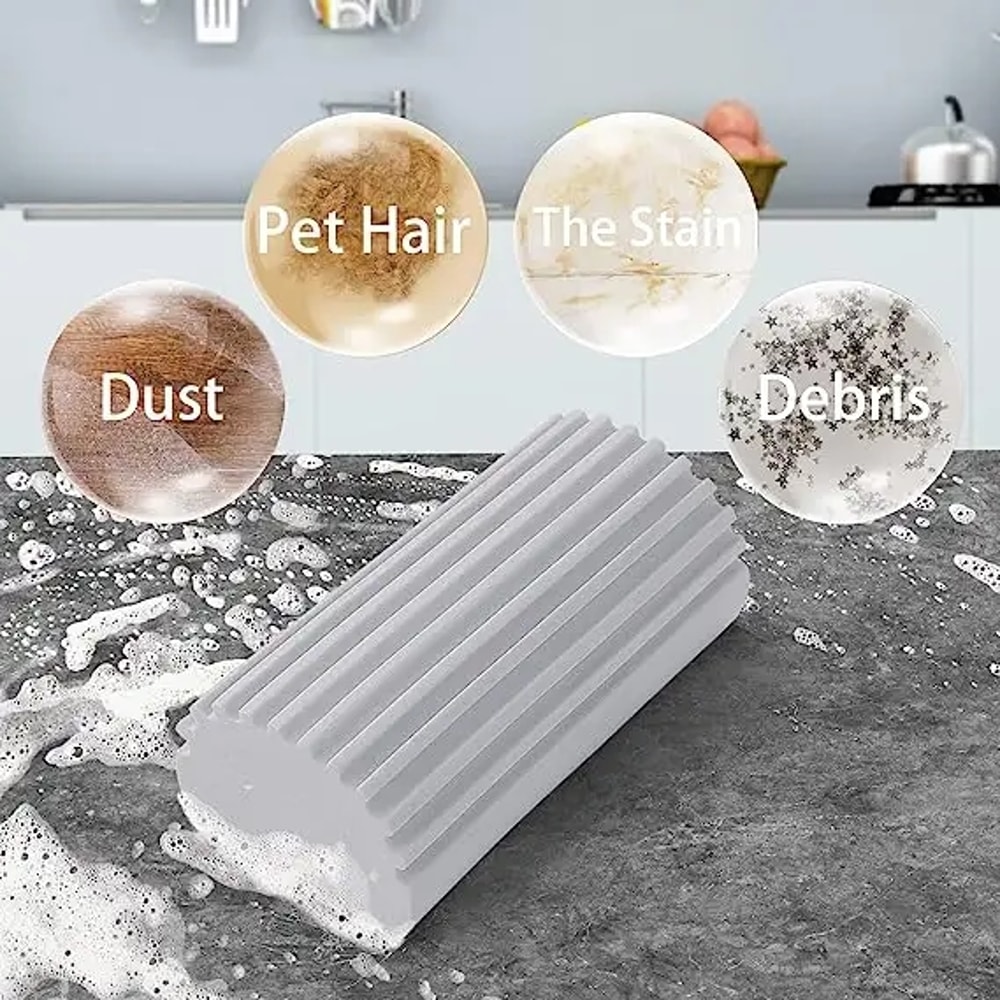 Reusable Dusters for Cleaning Blinds, Car Magical Dust Cleaning Sponge, Baseboard Cleaner Duster Sponge Tool